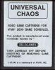 Universal Chaos - Atari 2600