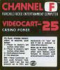 Videocart-25 : Casino Poker - Channel F