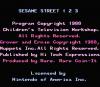 Sesame Street : 123 - NES - Famicom