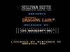 Sullivan Bluth Presents Dragon's Lair - NES - Famicom