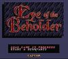 Advanced Dungeons & Dragons : Eye of the Beholder - SNES