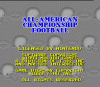 All-American Championship Football - SNES