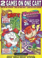 2 Games on One Cart : Fantastic Dizzy and Cosmic Spacehead