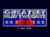 Greatest Heavyweights - Mega Drive - Genesis