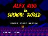 Alex Kidd In Shinobi World - Europe - Master System