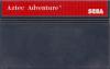 Aztec Adventure - Europe - Master System