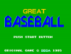 Great Baseball - Master System
